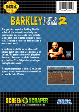 Barkley Shut Up and Jam 2 (USA) (Beta) box cover back